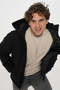 Men's Hooded Zippered Puffer Coat - Otto - 4