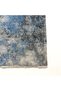 Anthracite Gray Blue Abstract Chenille Carpet Rug Runner Non-Slip Base Washable Fringed - 3