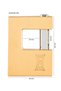 Kale Horizontal Brass Padlock (Yellow) 80mm Kd001/50-280