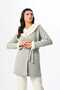 Women's Gray Jacquard Front Buttoned Winter Special Design Maternity Maternity Dressing Gown Pajama Set