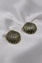 Vip Steel Zircon Stone Inlaid Seashell Earrings - 2