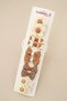 Set of 10 Coffee Cream Tone Floral Bow Girls Soft Clamp Clip Buckle Set - Baby Hair Clips