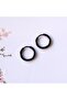 12 Mm Surgical Steel Black Hoop Earrings - 2