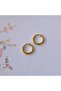 10 mm Surgical Steel Gold Hoop Earrings - 4