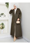 Double-Breasted Collared Belted Full-Length Modest Trench Coat RC1403056 - 3