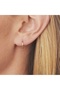 8 mm Surgical Steel Hoop Earrings Gold Colored - 3