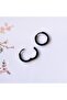 12 Mm Surgical Steel Black Hoop Earrings - 3