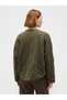 Kadın Haki VintageSoft Kapitone Oversized Ceket - 4