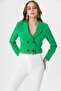 Women's Short Buttoned Blazer Jacket 250218 - 260314