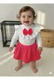 Neon Pink Baby Child 2-Ply Skirt Ribbed Set Bottom Top Set