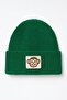 Green Wool Luxury Monkey Punch Detailed Beret Green Beret New Year