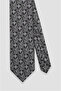 Tie 8 cm Microfiber Polyester Black Men's Patterned Tie - 5