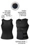Motorcycle Vest Motorbike Cycling Chest Waist Protected Wind and Cold Proof Protective Thermal Unisex - 3
