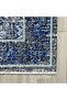 Blue Gray Anthracite Antique Chenille Carpet Rug Runner Non-Slip Washable Fringed Kitchen Living Room - 3