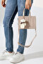 Women's Mink Teddy Bear Box Model Hand and Shoulder Bag - 8