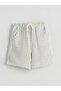 Striped Boy's Shorts with Elastic Waist and Pockets