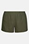 Women Brand Logo Running Shorts, Olive - 2