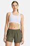 Women Brand Logo Running Shorts, Olive