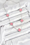 316L Steel Chain Silver Pink Color Clover Women's Necklace - - 2