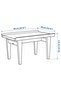 GUTTANE Side table, oak, 58 x 39 cm - 6