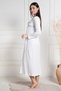 Gray Maternity Pajama Set with Shawl - 6