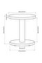 2025 Side table, pine veneer black, 40 cm - 5