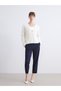 Lcwaikiki Classicekru V-Neck Women's Plush Knitwear Cardigan - 2