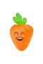Rattle Orange Carrot Plush Toy – Soft Plush with Adorable Facial Expression - 2