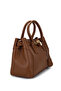 Women's Faux Leather Camel Shoulder Bag - 2