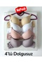 Women's Underwire Non-Padding 4-Pack Bra Inner Padding Bra Without Padding 4 Pieces