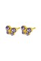 Fashion Sense Gold Plated Butterfly Tanzanite Earring - 1 PC