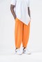 Men's Orange Elastic Waist and Cuffs Loose Fit Jogger Sweatpants Hzl24S-Mxc8989-341