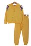 Knitwear Unisex Hooded Stripe Detailed Set Yellow - 3