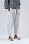 Men's White Drawstring Waist Loose Fit Pocketed Pants Sweatpants Hzl24S-Mxc9019-10 - 2