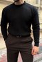 Fella Men's Ribbed Knitwear Crew Neck Regular Fit Sweater - 5