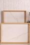 Bambum Marbella - Set of 2 Marble Patterned Trays White Large Medium - 3