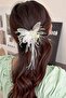 Transparent Color Butterfly Figured Stone Detailed Side Buckle