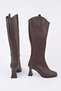 Astoria Blunt Toe Side Zipper Heeled Women's Boots - 3