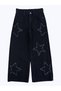 Girl's Black Wide Leg Jean Pantoon - 3