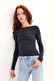 Long Sleeve Basic Blouse B1846 - 2