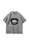 The Last Supper Teeth Printed Oversize Unisex Washable White T-Shirt