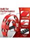 Flexzion Half Moon Musical Tambourine (2 Pack, Red) Double Row Metal Jingles - 3