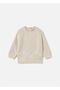 Baby Girl Floral Embroidered Sweater Cream 2352