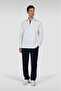 Men's Woven Cotton Lyocell Polo Shirt - 4