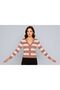 Women's Buttoned Front and Double-Colored Knitwear Cardigan - 4