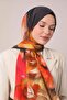 Navy Blue Floral Striped Cotton Shawl