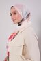 Pink Marbled Pattern Cotton Shawl - 3