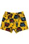 Boy's Cotton Yellow Gray Cream Safari Patterned 3-Piece Boxer - 2
