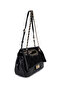 Women's Faux Leather Black Shoulder Bag - 2