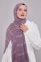 Purple Self-Striped Dream Shawl - 3